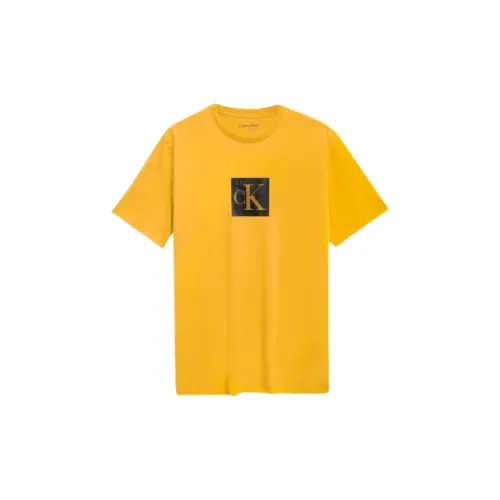 Calvin Klein T-Shirts Men Natural Ginger Yellow