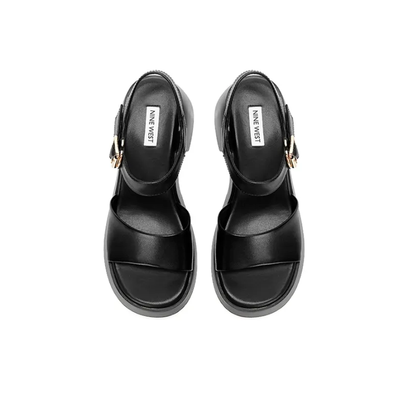 NINE WEST Strap Sandals 5cm Women's Black-5