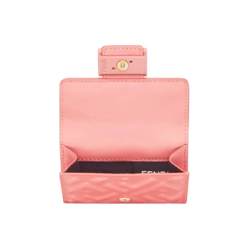 FENDI Leather Wallet Women's Pink-1