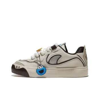 ZHIMAJIE x Feiyue Durable Breathable Low-Top Skateboard Shoes Women's Beige Coffee