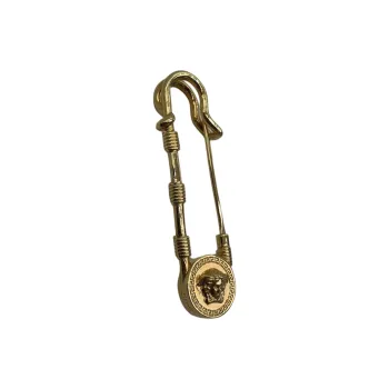 VERSACE Medusa Safety Pin Brooch