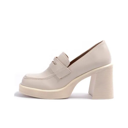 STEVE MADDEN Loafers 9.2cm Women's Ecru