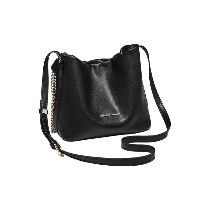 Marino Orlandi Synthetic Leather Shoulder Bag Women's White/Black-9