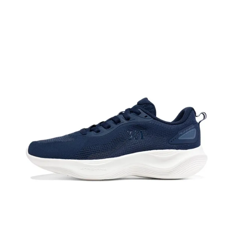 361° Cushioning, Slip Resistant, Abrasion Resistant, Breathable Low Top Running Shoes Men's Blue White-0
