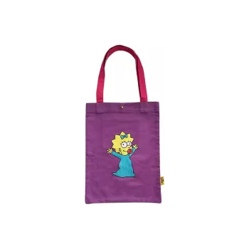 Disney X The Simpsons Cotton Handbag Unisex Purple
