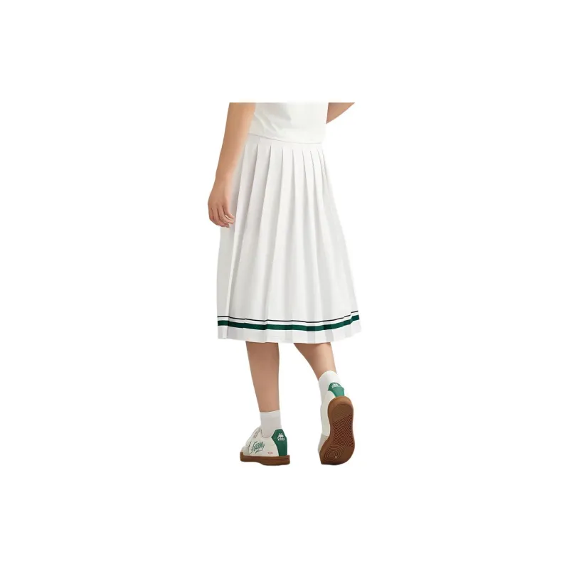 Kappa Casual Long Skirts Women's Classic White-1
