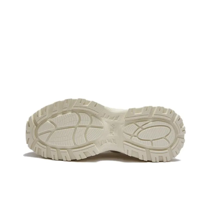 FILA FUSION BIANCO III Anti Slip Wear Resistant Waterproof And Breathable Low Top Casual Shoes Women's Ecru-3