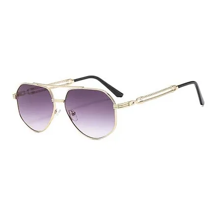 NOME Metal Irregular Shape Sunglasses Unisex-0