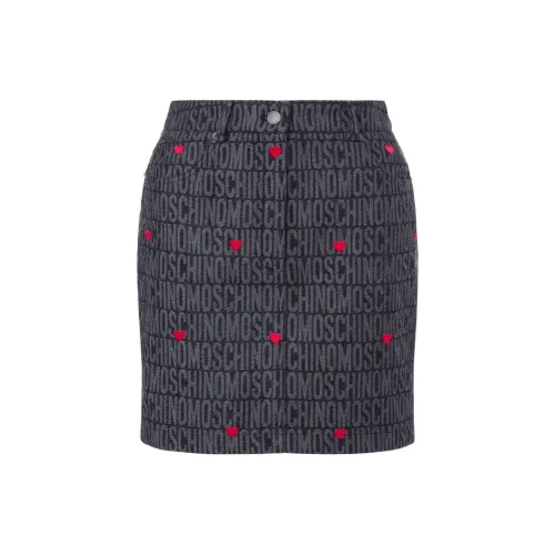 MOSCHINO Logo jacquard Pencil Miniskirt