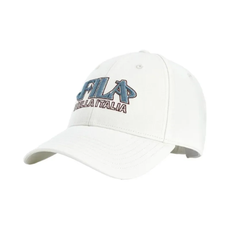 FILA Polyester, Cotton Baseball Caps Unisex Fresh Ivory-0