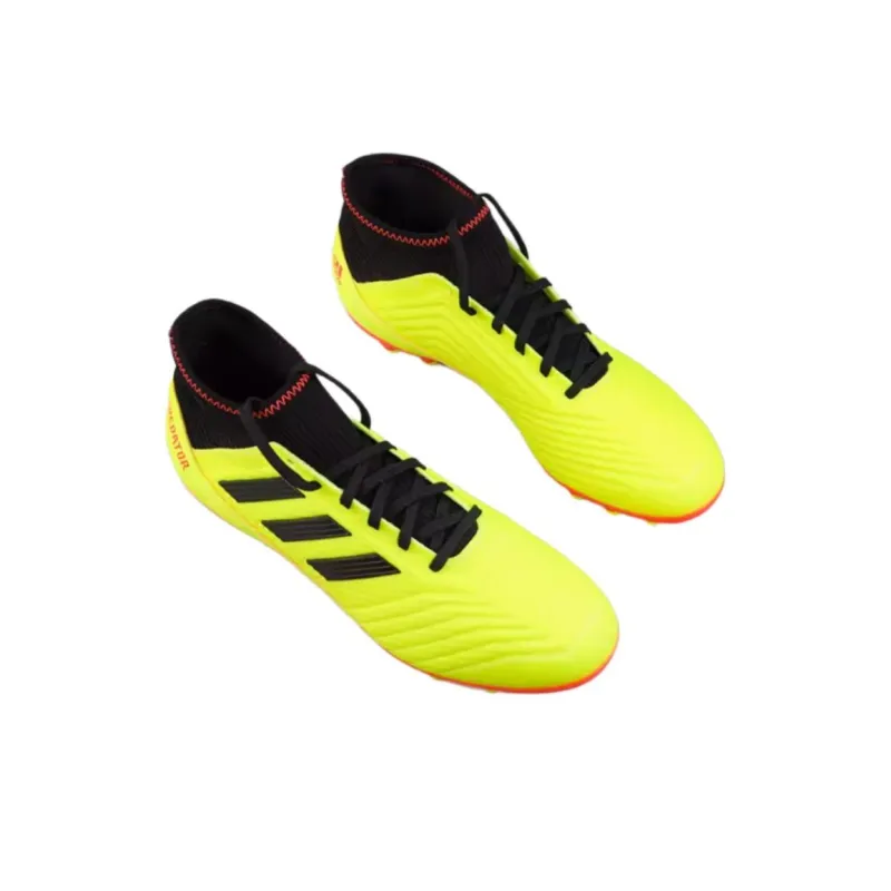 Adidas Predator 18.1 Leather Sg Solar Yellow Black Red-2
