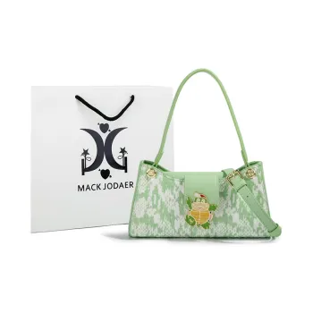 MACK JODAER Synthetic Leather Shoulder Bag Regular Women's Green