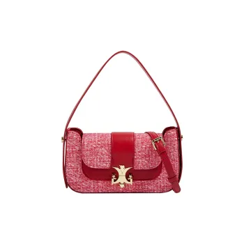 MACK JODAER Synthetic Leather Shoulder Bag Women's Red