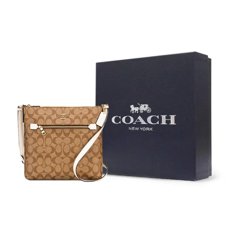 COACH Rowan PVC Shoulder Bag Medium Size Women's-5