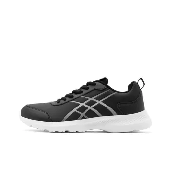 QIAODAN Wear resistant And Lightweight Low Top Casual Running Shoes Men's Black Gray