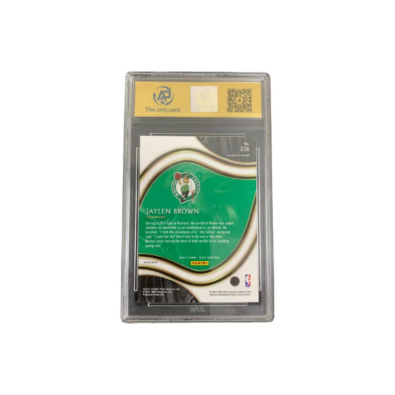 PANINI 2021 Panini Select Jaylen Brown, Celtics, Red Ripple Graded Cards 1 Pc-1