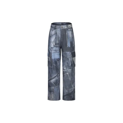 GRKC Casual Pants Unisex Blue