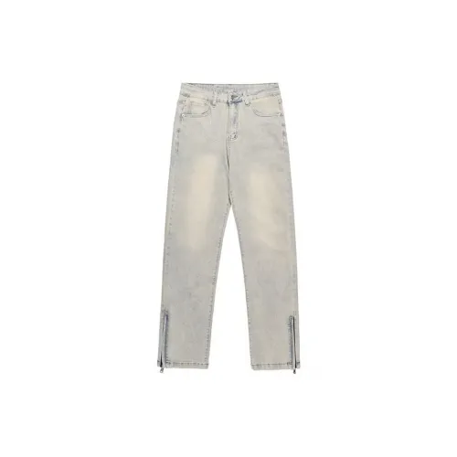 Cotton shopping Jeans Men Yellow Mud