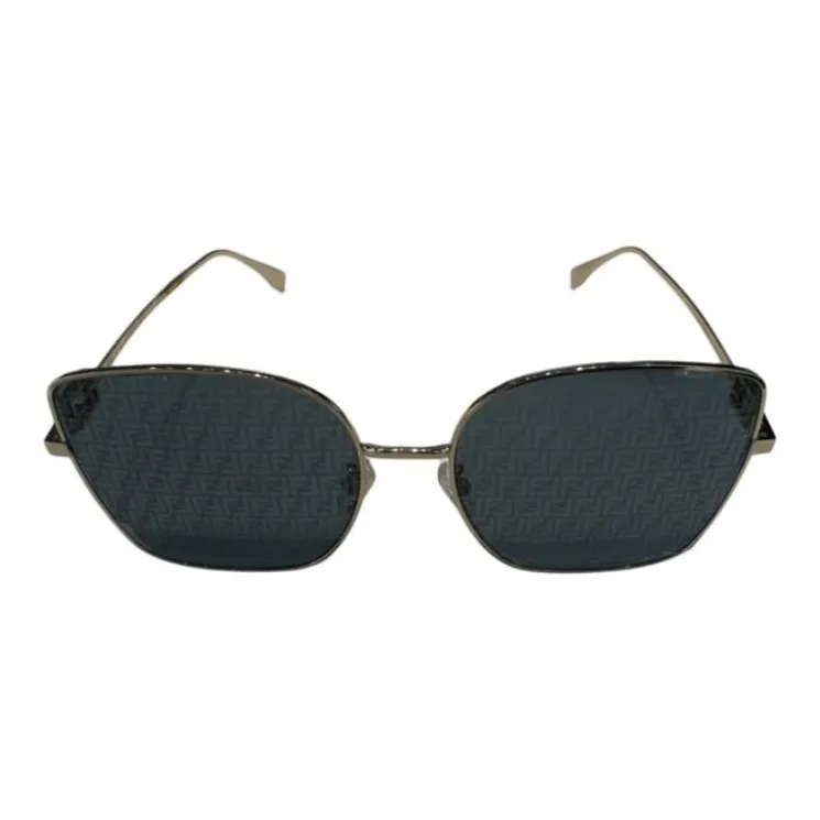 FENDI Square Sunglasses Women's Gold-3