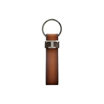 TOD'S Leather Metal Keychains Men's Brown