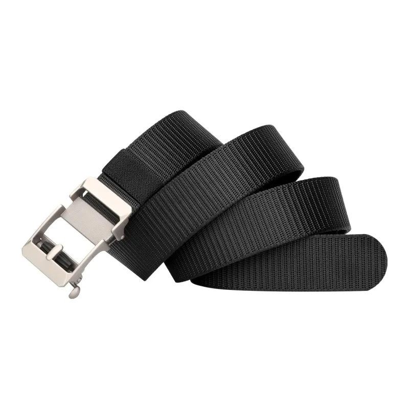 Jaylen Oos Thickened Fabric No Button Automatic Buckle Versatile Casual Outdoor Pants With Belt Belt Men's Width  3.5cm-2