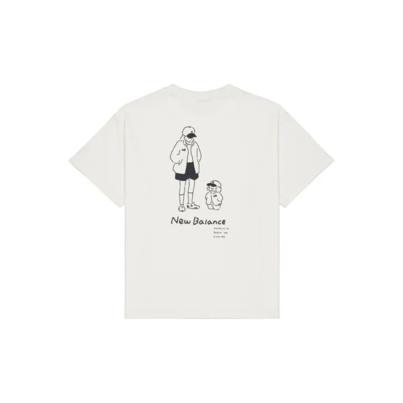 New Balance NBX Artist Pack Graphic Regular T Shirt Women's White-1