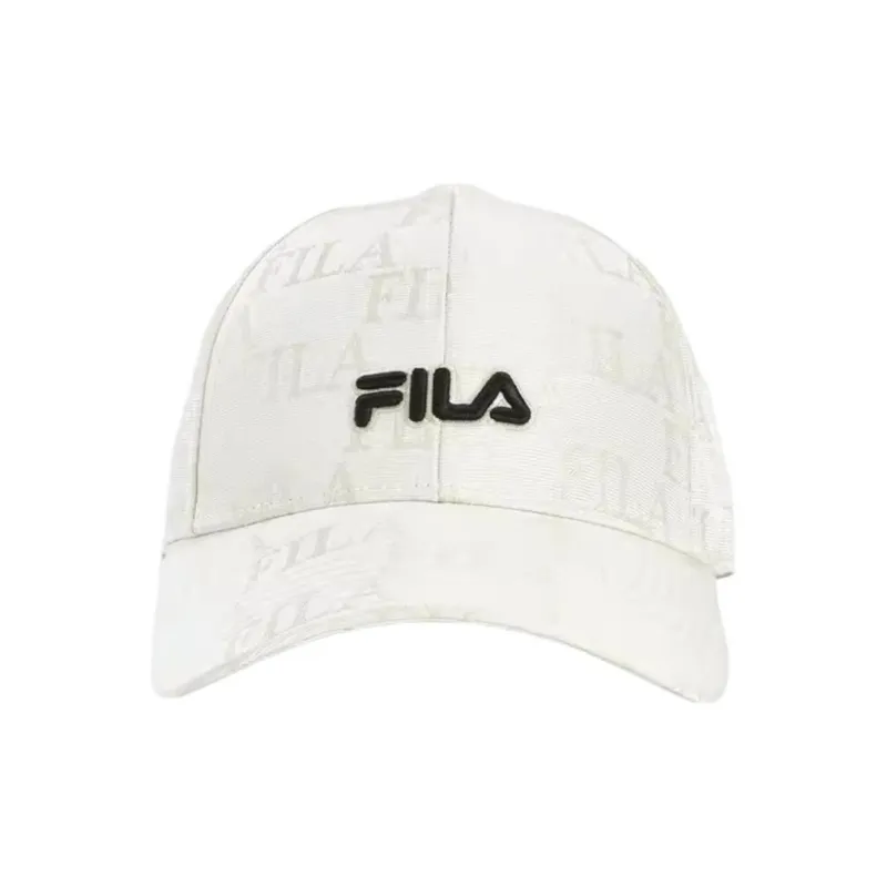 FILA Polyester, Cotton Baseball Caps Unisex Cloud White Color-1