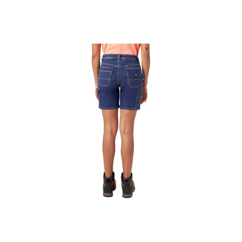 Dickies Denim Shorts Women's Dark Blue-1