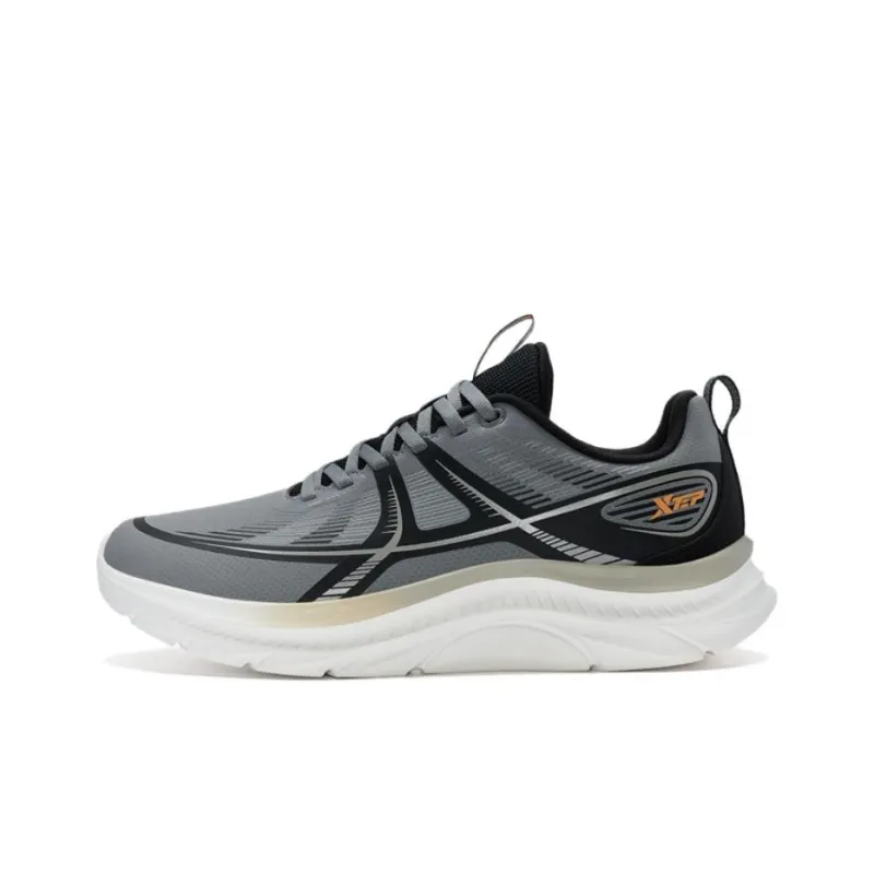 XTEP Cushioning, Wear Resistant Low Top Casual Running Shoes Men's Gray Black-0