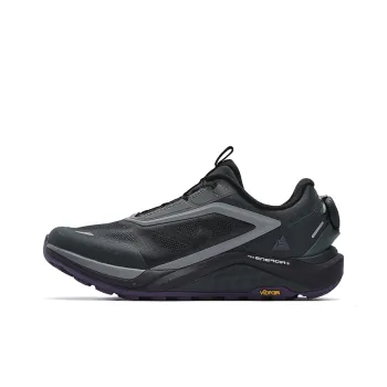 FILA BOA WOLF 2+ Anti Slip And Wear Resistant Breathable Low Top Outdoor Shoes Women's Shadow Black Gray