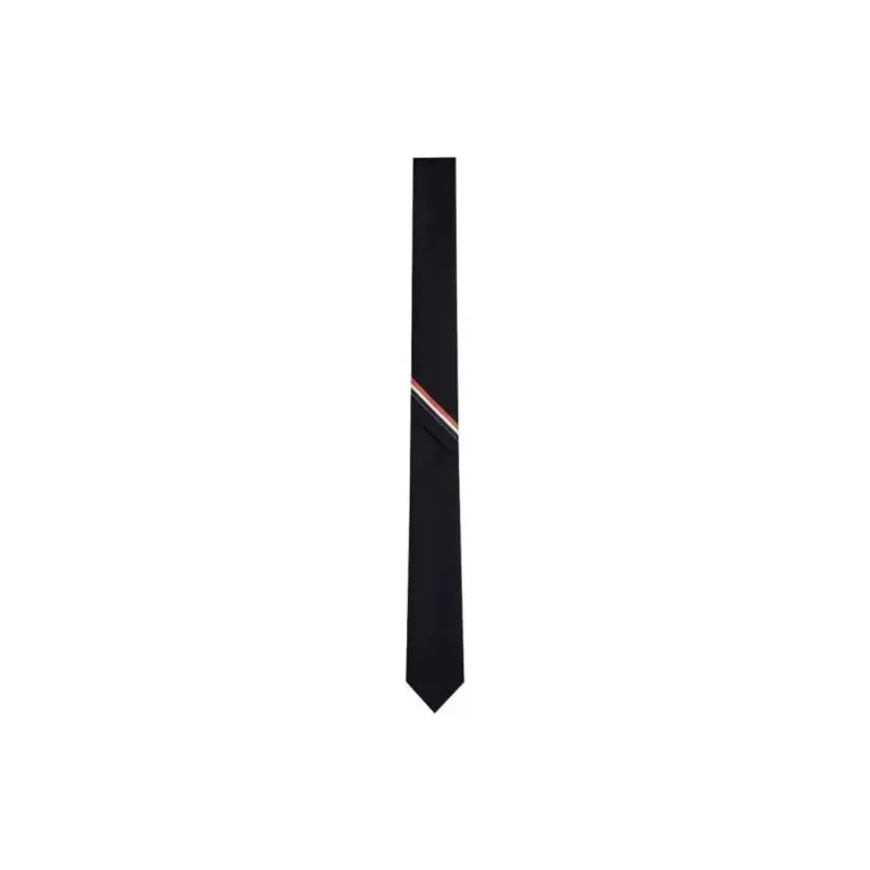 THOM BROWNE RWB Stripe Logo Patch Tie-1