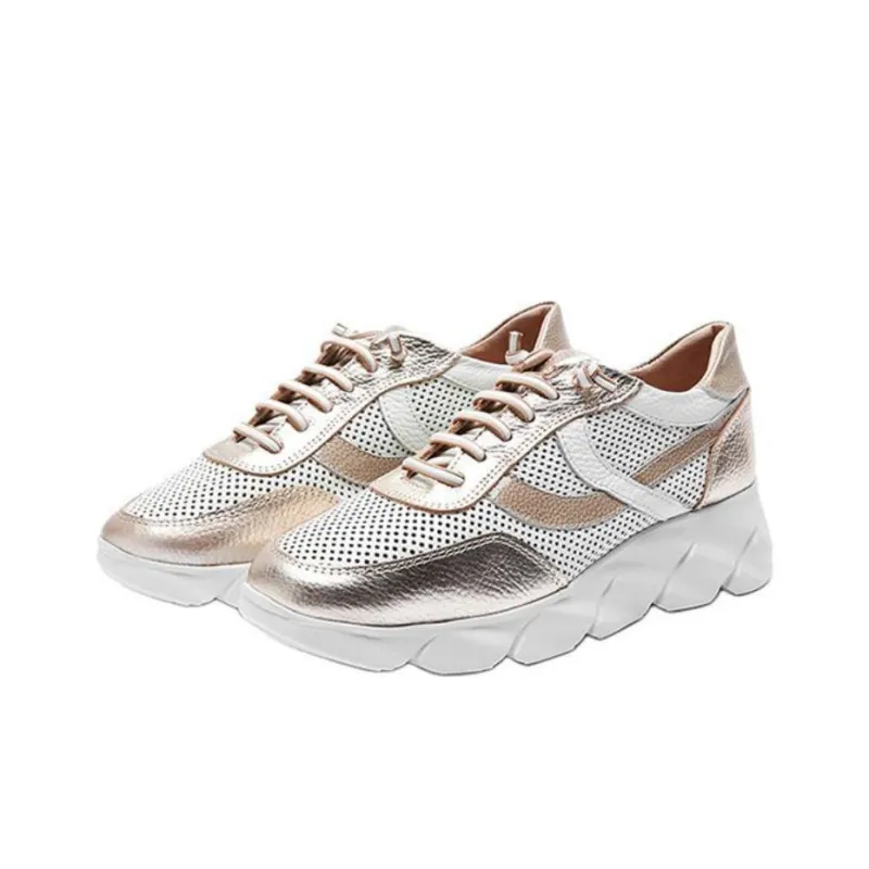 24hrs Low-Top Casual Shoes Women's White Gold-2