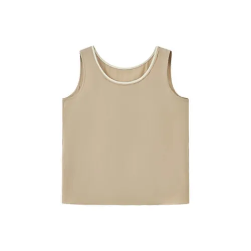 Fragment Tank Tops Women's Khaki