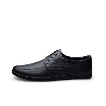 Bull charm Men's Casual Shoes Men Low Top Black/Dark Brown/Red Brown