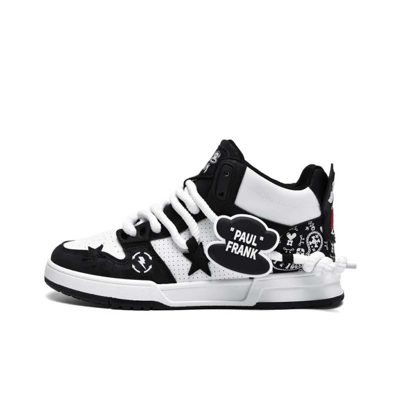 PAUL FRANK Coverage Anti-Slip And Wear-Resistant High-Top Skateboard Shoes Unisex-16