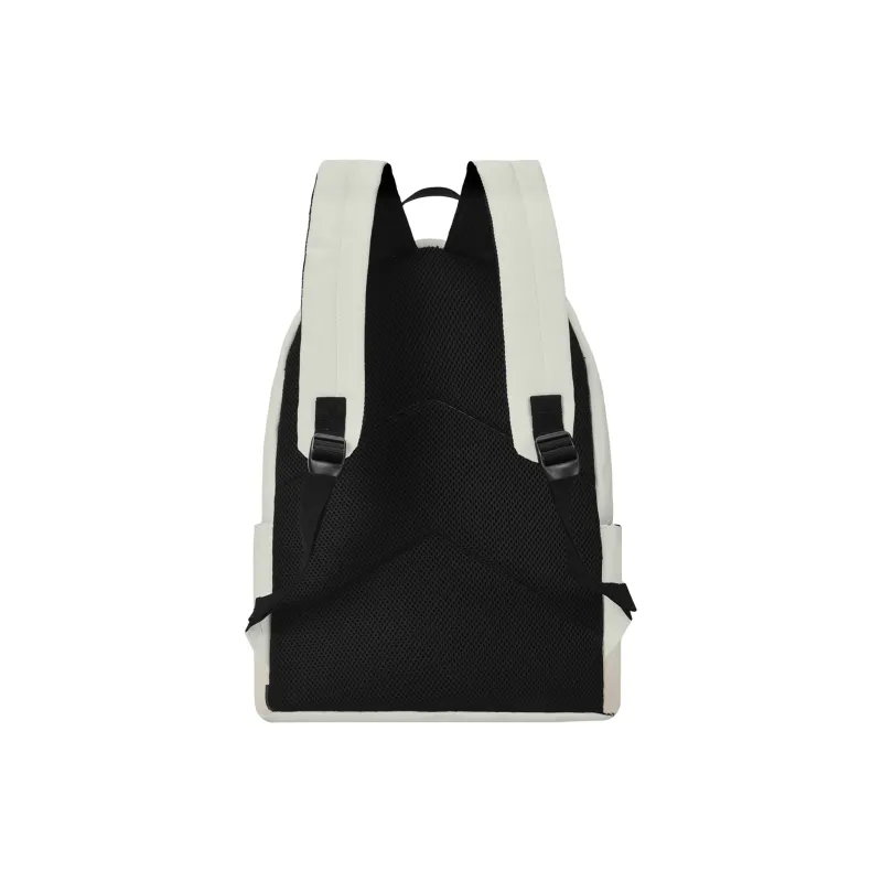 SRRW PU Students Backpack Regular Unisex Ecru-3