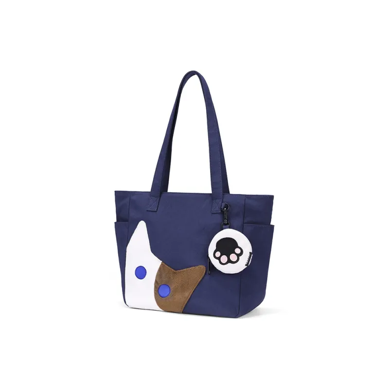 NOXXON Nylon Shoulder Bag Tote Regular Women's Nude Pink/Sea Blue-5