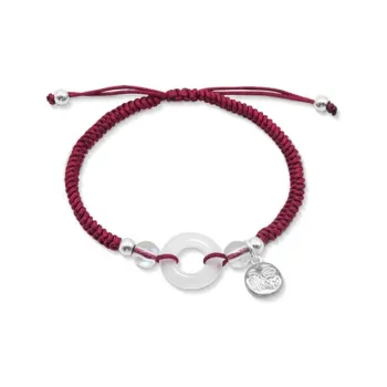 LUXLINE Natural Chalcedony Jade Bracelets Unisex