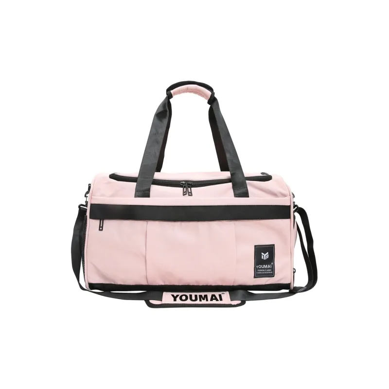 Alcohol Dragon Nylon Gym Bag Large Size Unisex Black/Pink Khaki/Red Yellow/Blue Turquoise-0