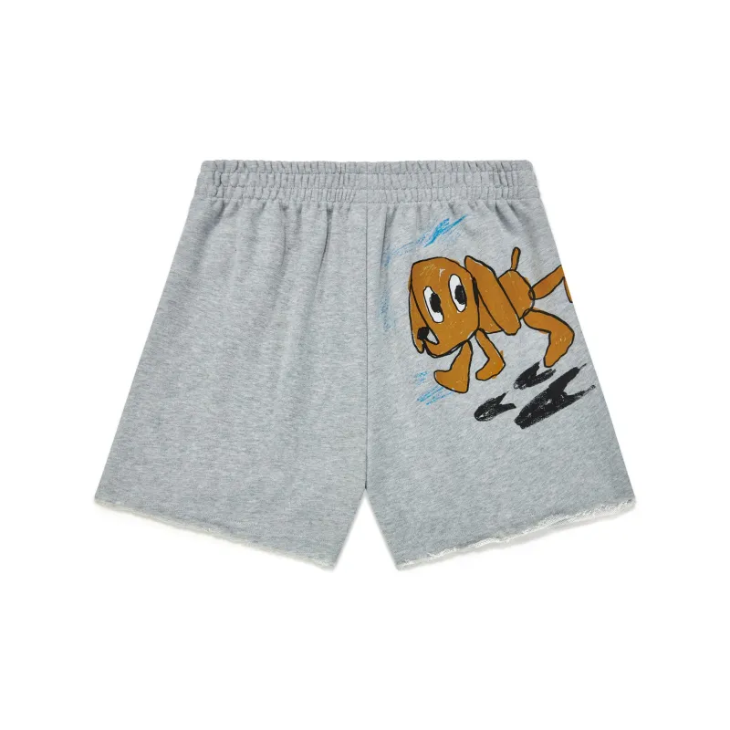 Crying Center Casual Shorts Unisex Heather Gray-1
