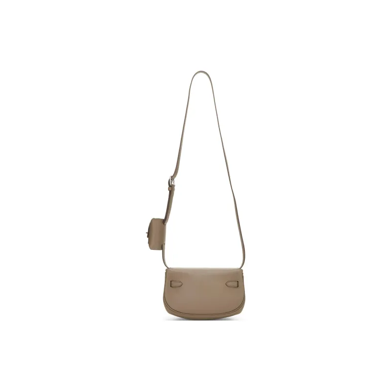 HERMES Kelly Swift Leather Crossbody Bag, Shoulder Bag Women's 18 Etoupe Elephant Gray-3
