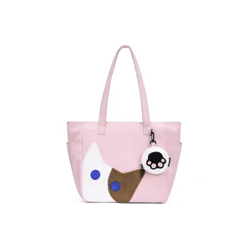 NOXXON Nylon Shoulder Bag Tote Regular Women's Nude Pink/Sea Blue