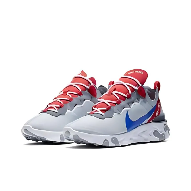 Nike React Element 55 Wolf Grey Game Royal Habanero Red-2