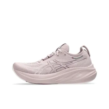 Asics GEL-NIMBUS 26 Wear-Resistant Cushioning Slip-Resistant Low-Top Running Shoes Unisex Light Pink