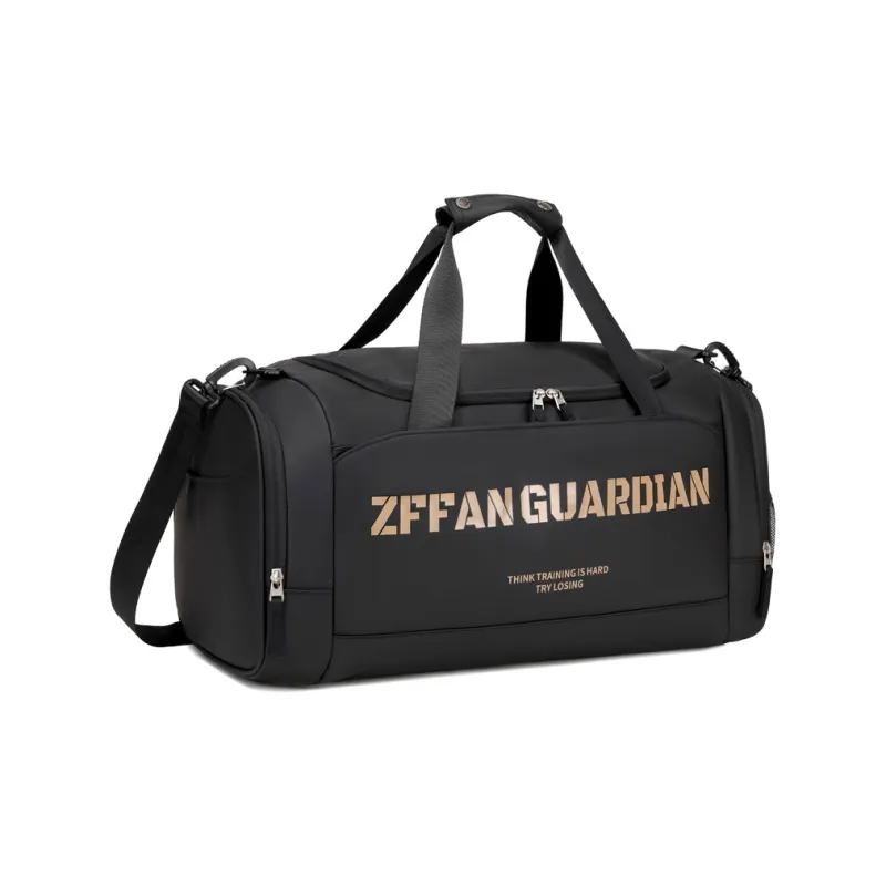 ZUOFEIFAN Fabric Travel Bag Large Size Unisex Black-4