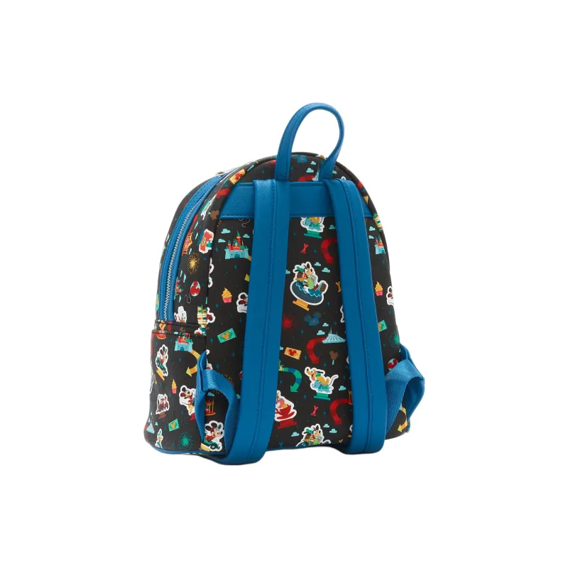 Disney Polyurethane Backpack Mini Women's Black-1