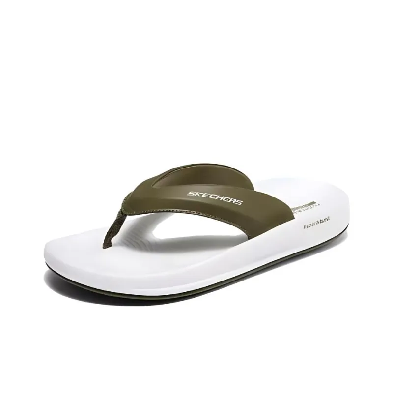 Skechers Hyper Slide Slip Resistant Flip Flops Men's Olive-2