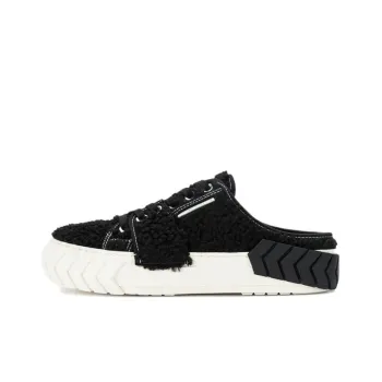 Both Closed Toe Slippers 3.8cm Women's Black
