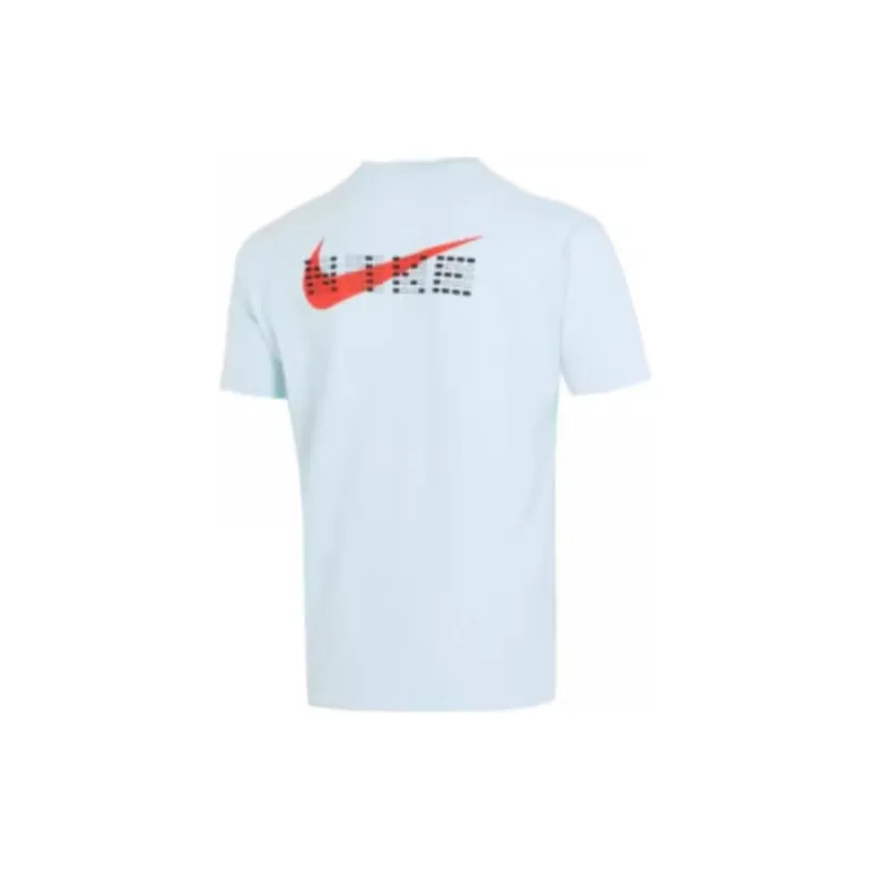Nike T Shirts Unisex Sky Blue-1
