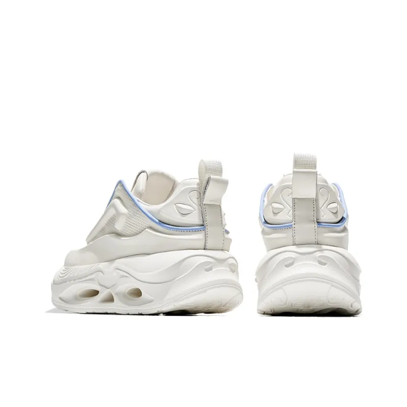 JANE HARLOW Breathable Lightweight Height Increasing Low Top Chunky Sneakers Unisex White-4